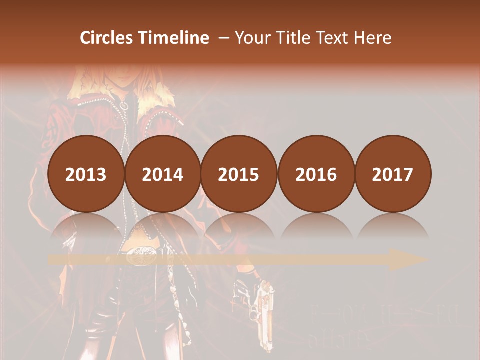 A Anime Character With A Sword In His Hand PowerPoint Template