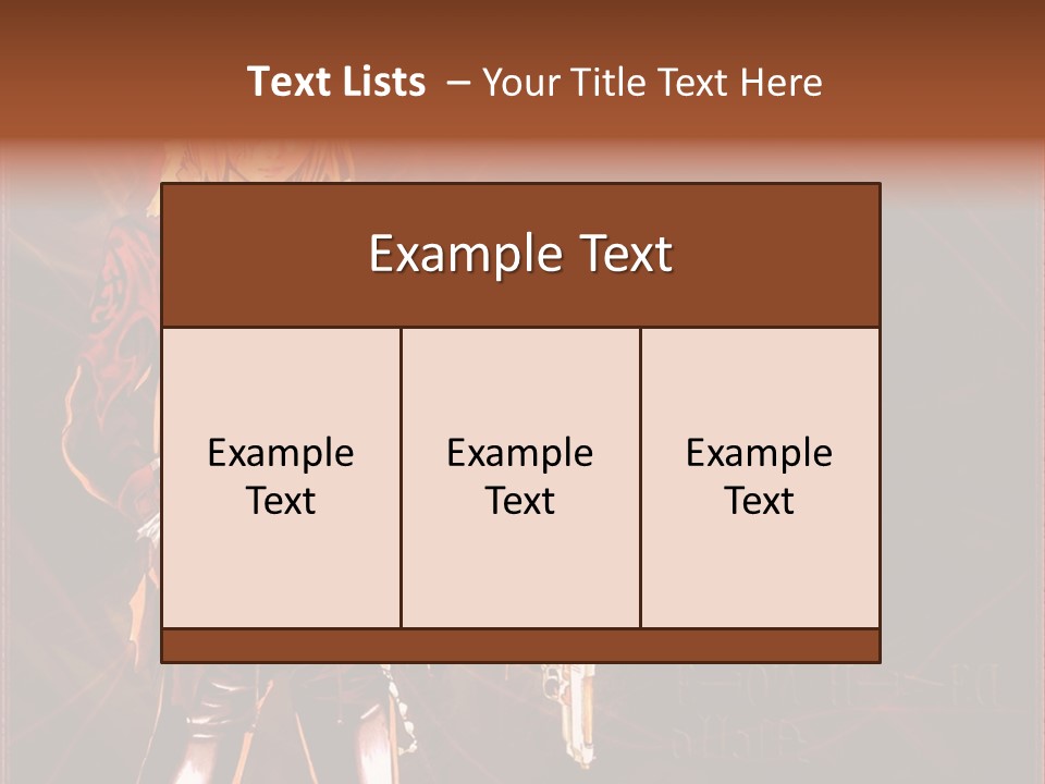 A Anime Character With A Sword In His Hand PowerPoint Template