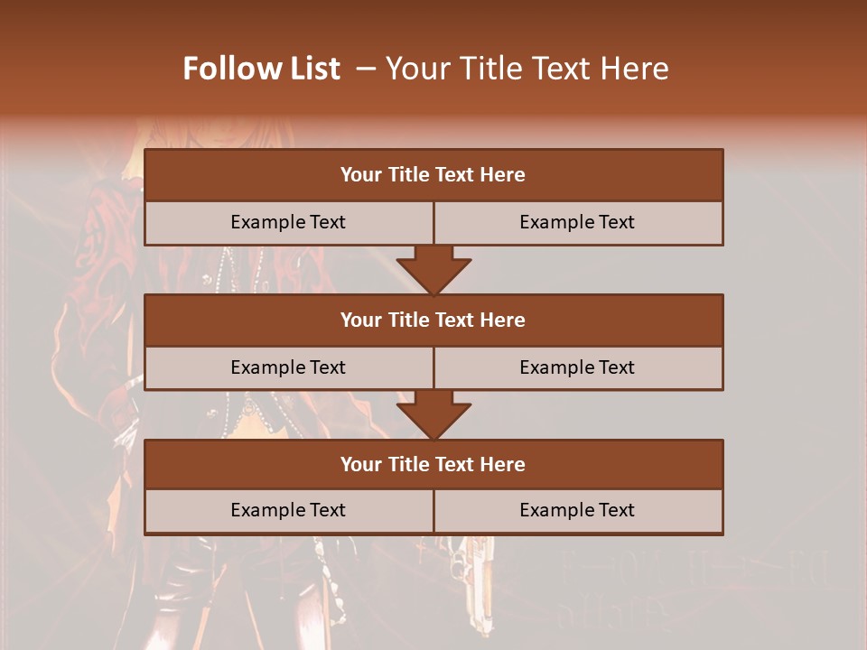 A Anime Character With A Sword In His Hand PowerPoint Template