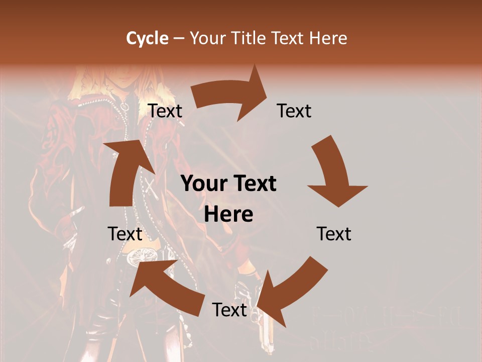 A Anime Character With A Sword In His Hand PowerPoint Template