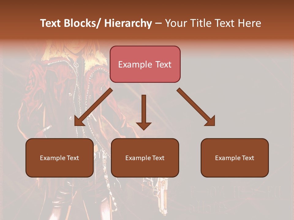 A Anime Character With A Sword In His Hand PowerPoint Template
