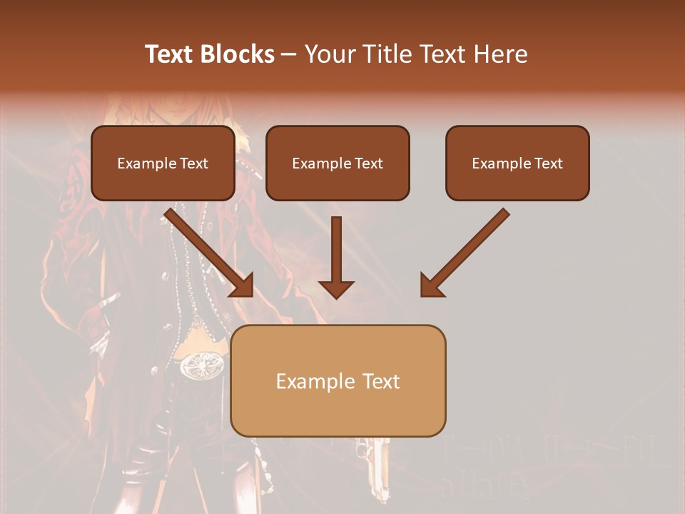 A Anime Character With A Sword In His Hand PowerPoint Template