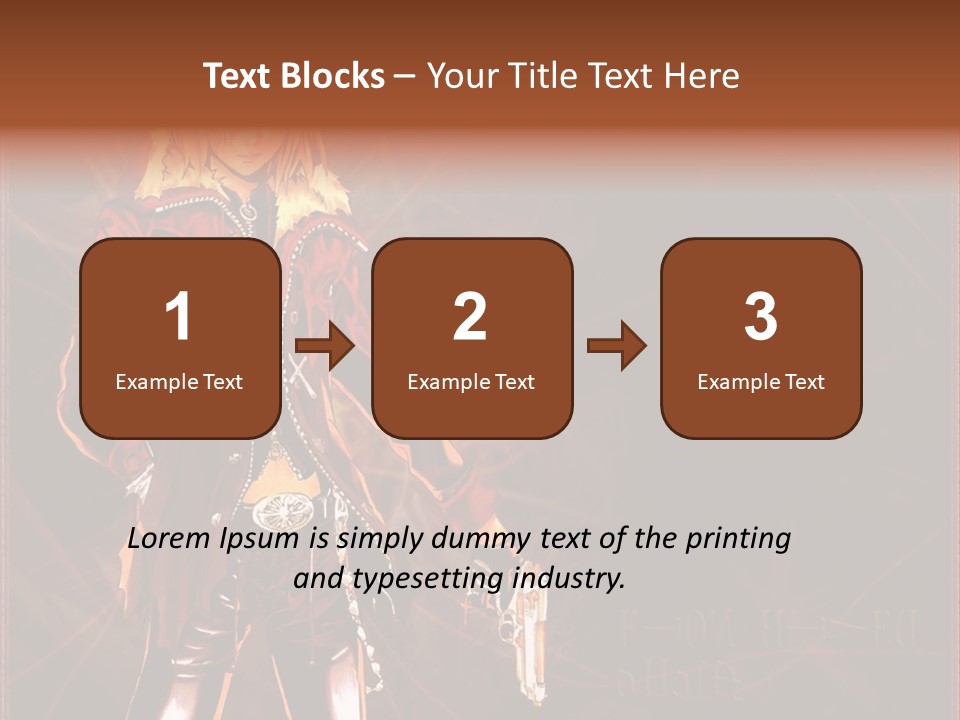 A Anime Character With A Sword In His Hand PowerPoint Template