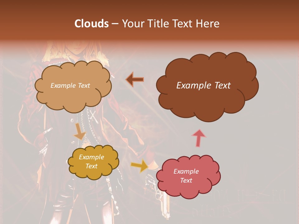 A Anime Character With A Sword In His Hand PowerPoint Template