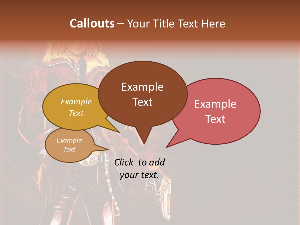 A Anime Character With A Sword In His Hand PowerPoint Template