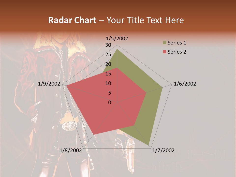 A Anime Character With A Sword In His Hand PowerPoint Template