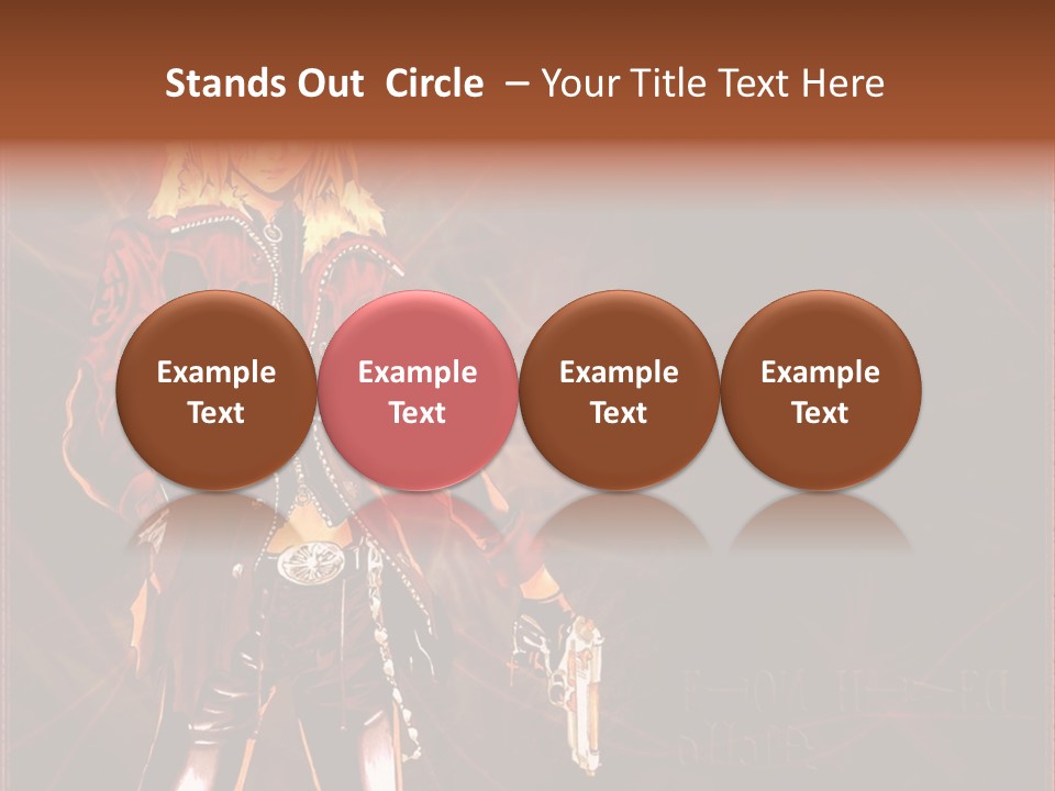 A Anime Character With A Sword In His Hand PowerPoint Template