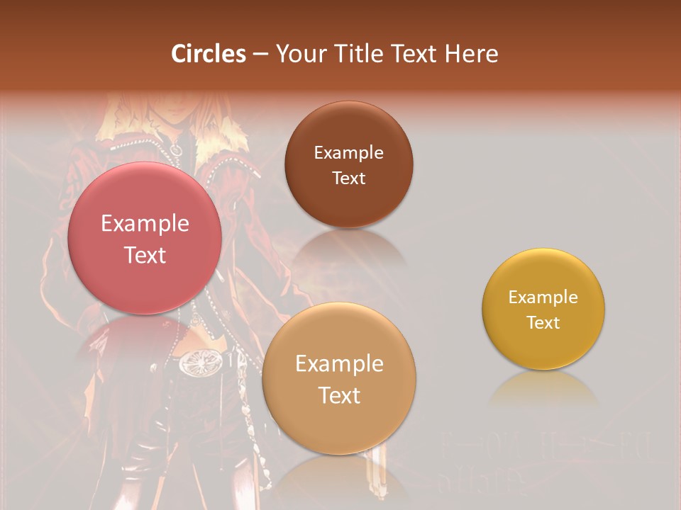 A Anime Character With A Sword In His Hand PowerPoint Template