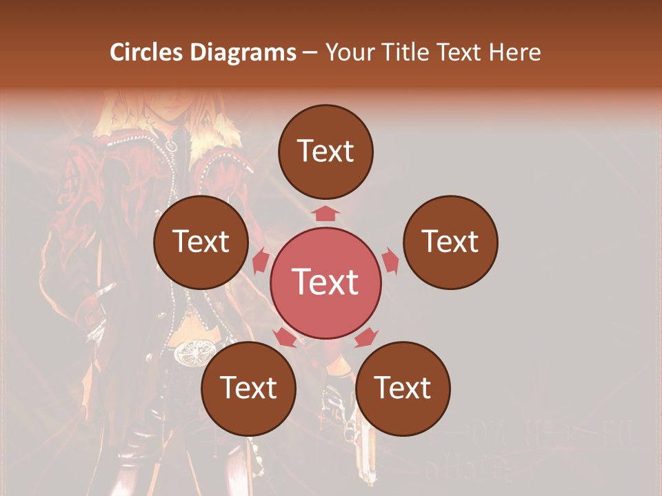 A Anime Character With A Sword In His Hand PowerPoint Template