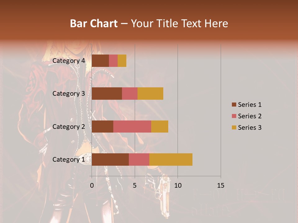 A Anime Character With A Sword In His Hand PowerPoint Template