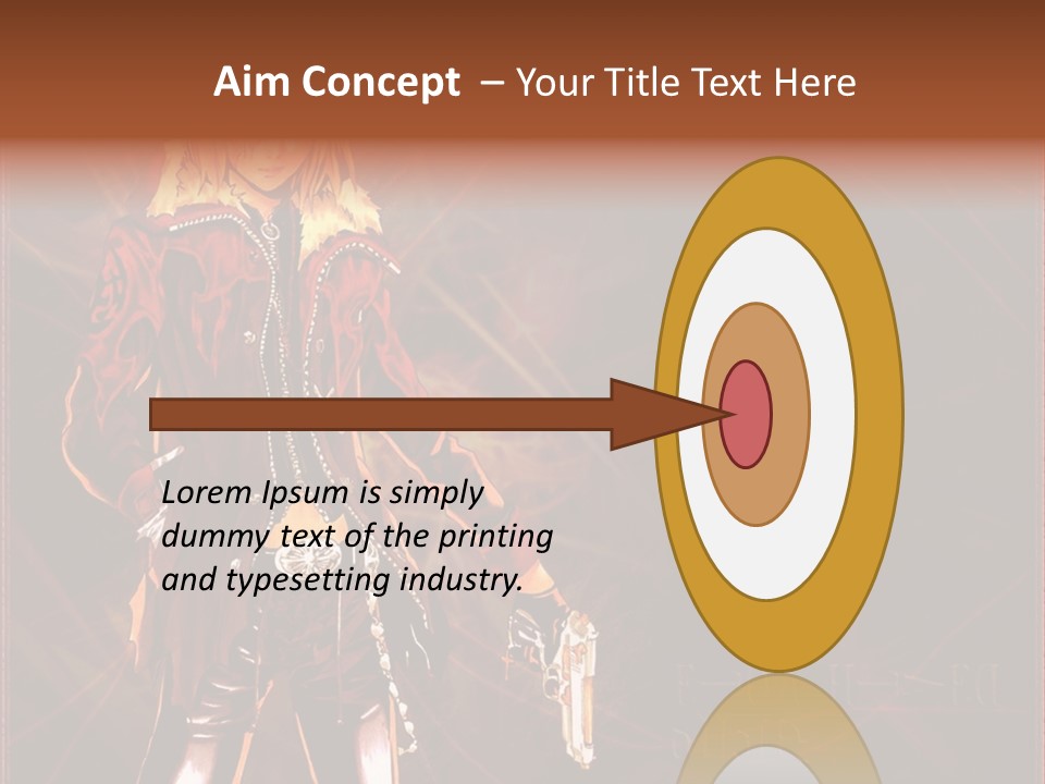 A Anime Character With A Sword In His Hand PowerPoint Template