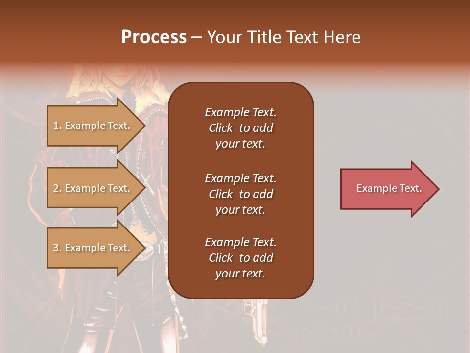 A Anime Character With A Sword In His Hand PowerPoint Template