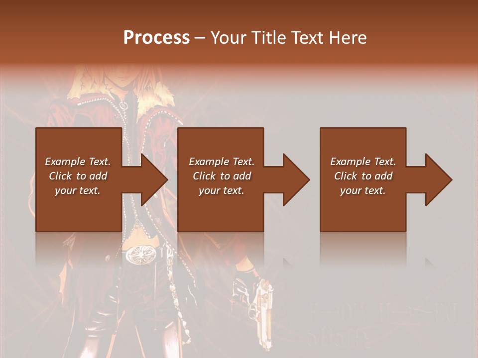 A Anime Character With A Sword In His Hand PowerPoint Template