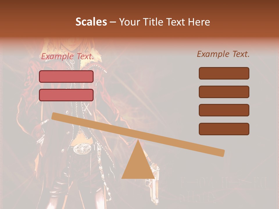 A Anime Character With A Sword In His Hand PowerPoint Template