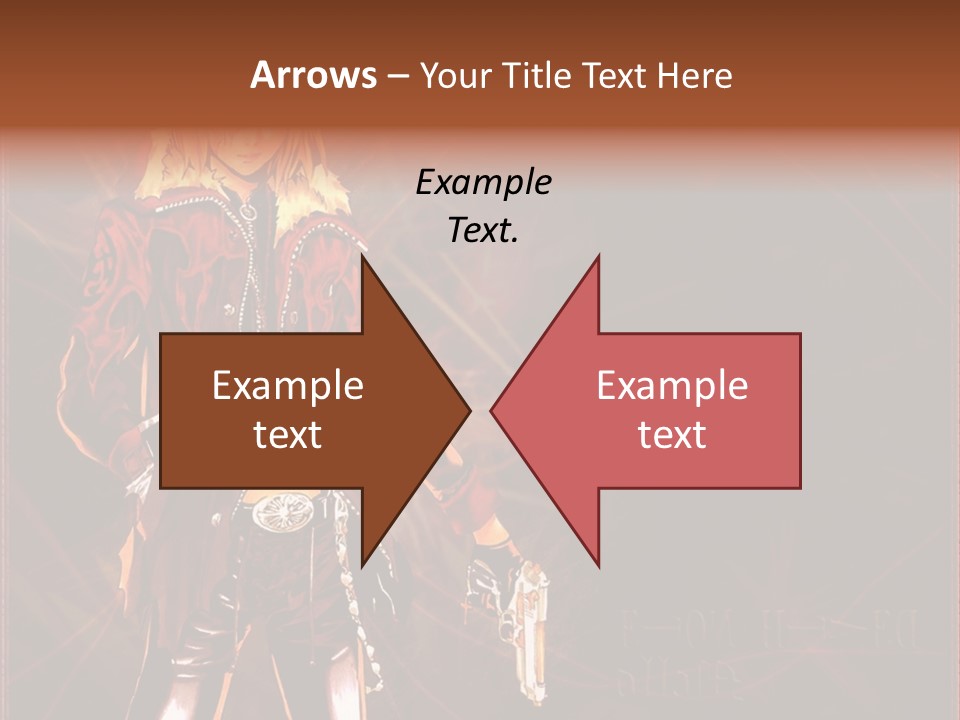 A Anime Character With A Sword In His Hand PowerPoint Template