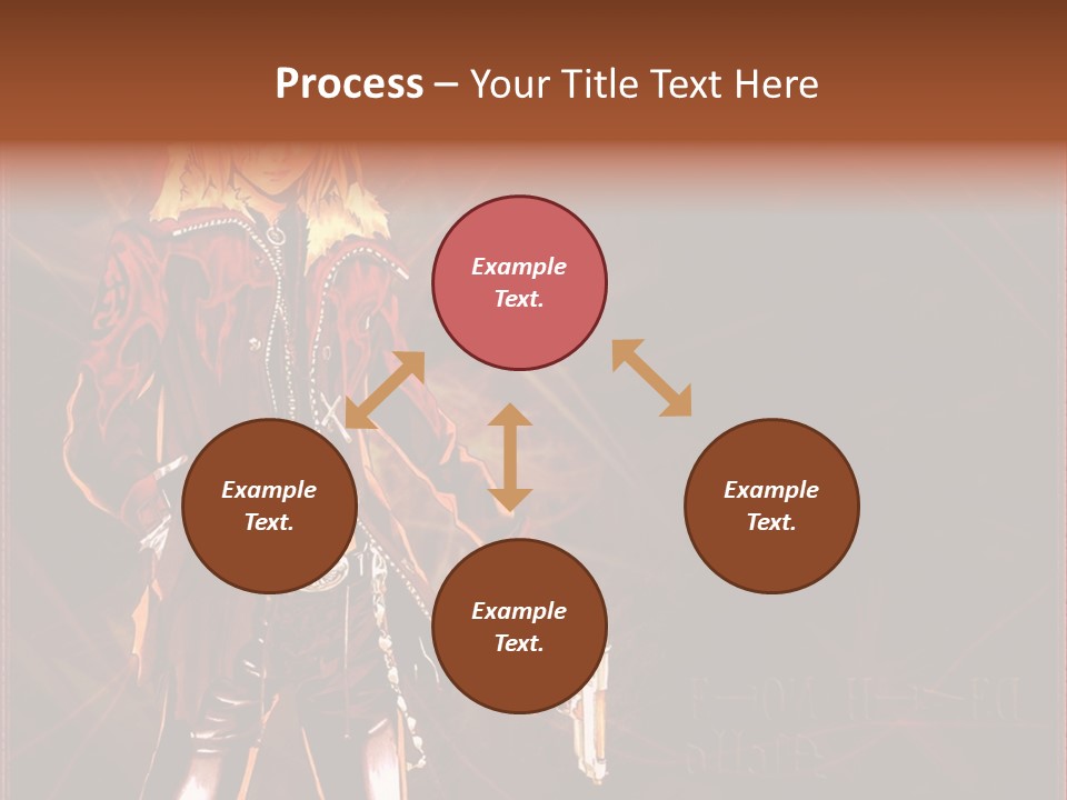 A Anime Character With A Sword In His Hand PowerPoint Template