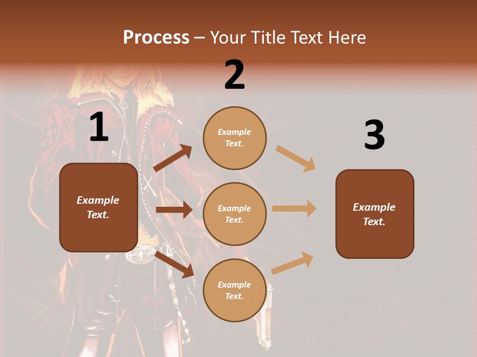 A Anime Character With A Sword In His Hand PowerPoint Template