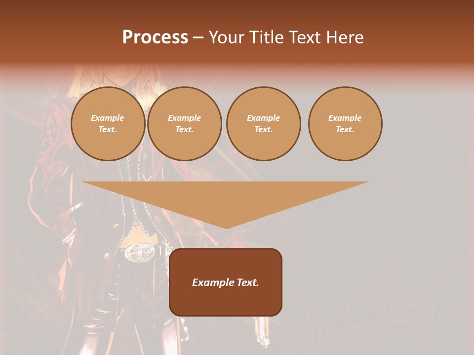 A Anime Character With A Sword In His Hand PowerPoint Template
