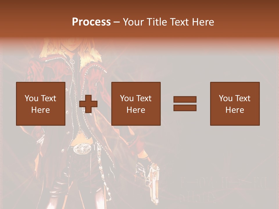 A Anime Character With A Sword In His Hand PowerPoint Template