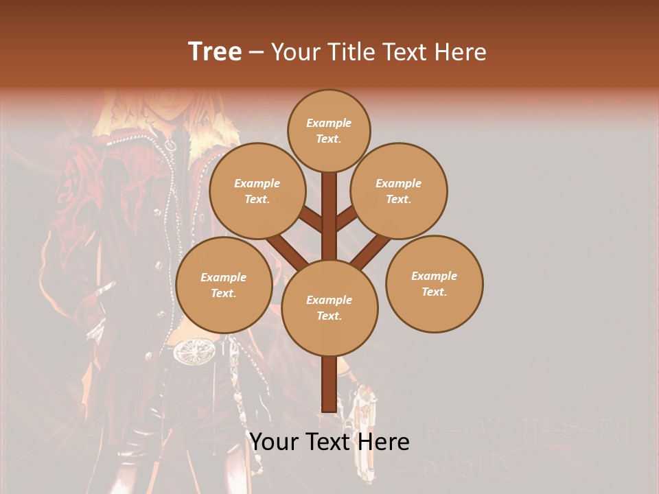 A Anime Character With A Sword In His Hand PowerPoint Template