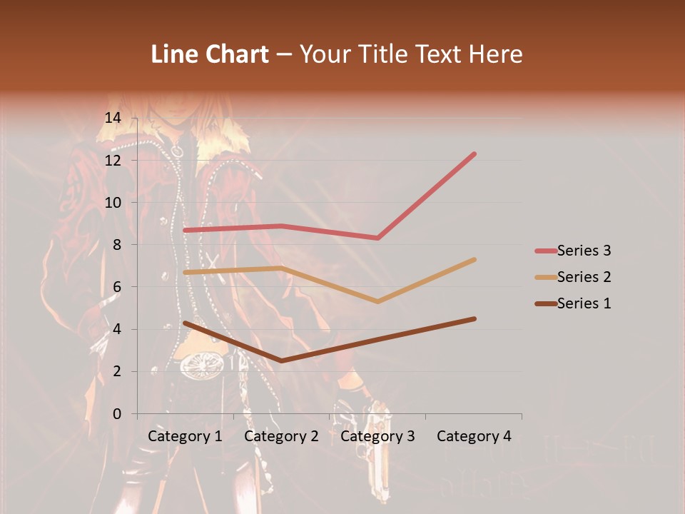 A Anime Character With A Sword In His Hand PowerPoint Template