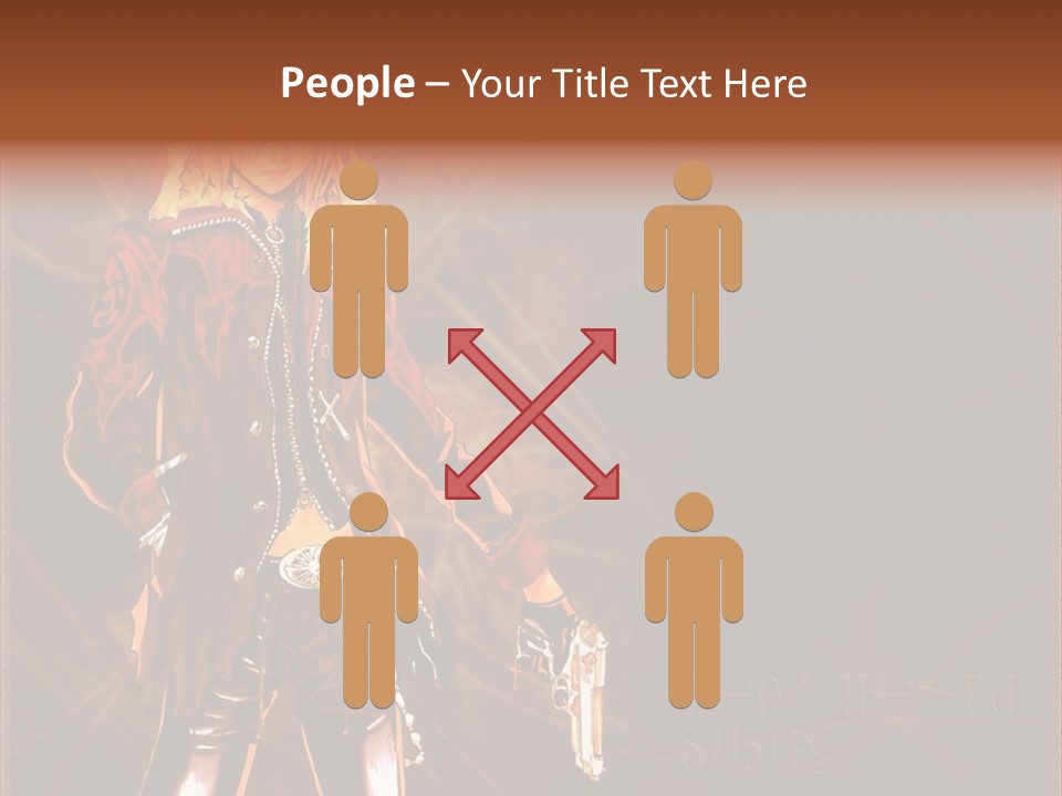 A Anime Character With A Sword In His Hand PowerPoint Template