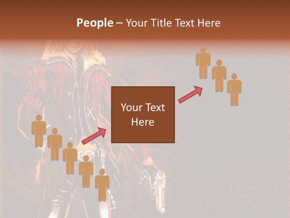 A Anime Character With A Sword In His Hand PowerPoint Template