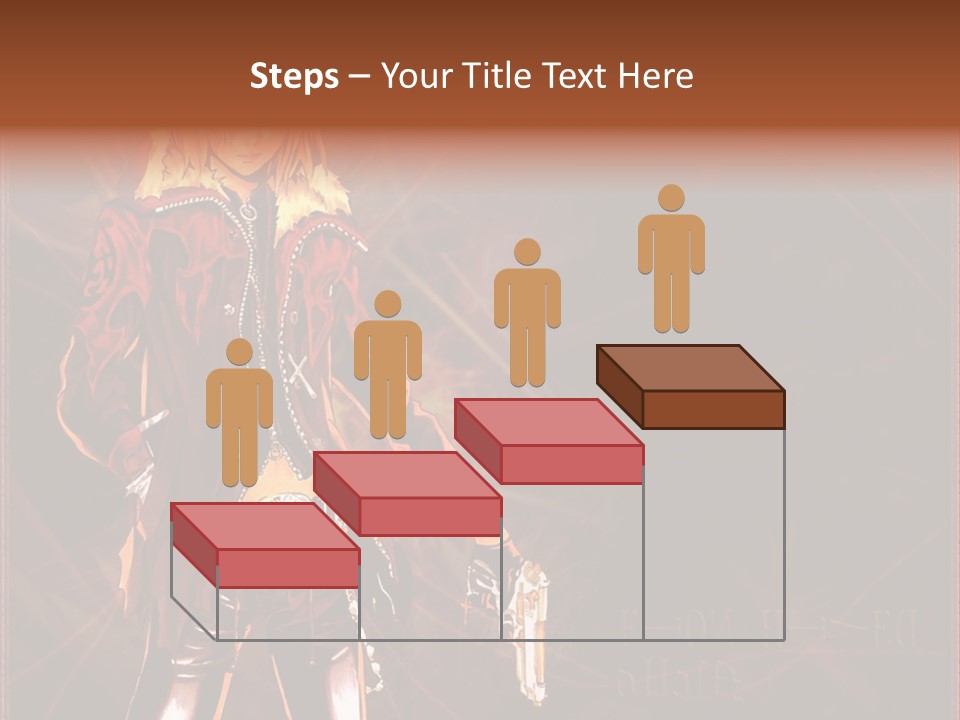 A Anime Character With A Sword In His Hand PowerPoint Template