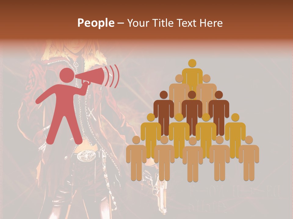 A Anime Character With A Sword In His Hand PowerPoint Template