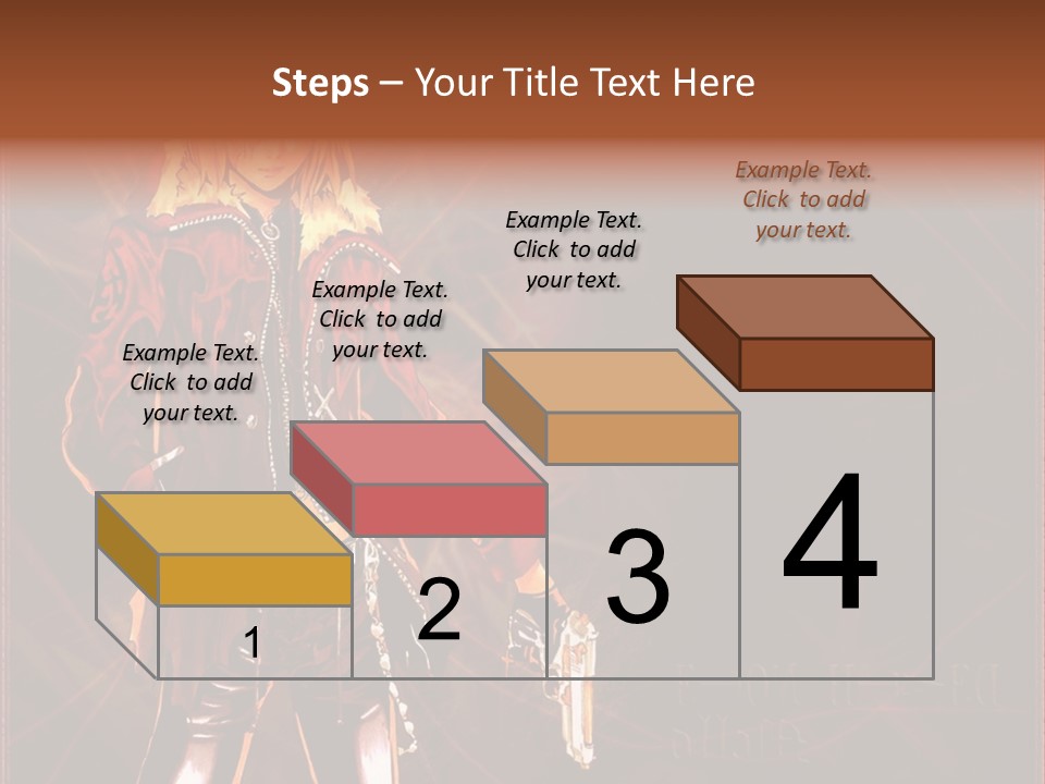 A Anime Character With A Sword In His Hand PowerPoint Template