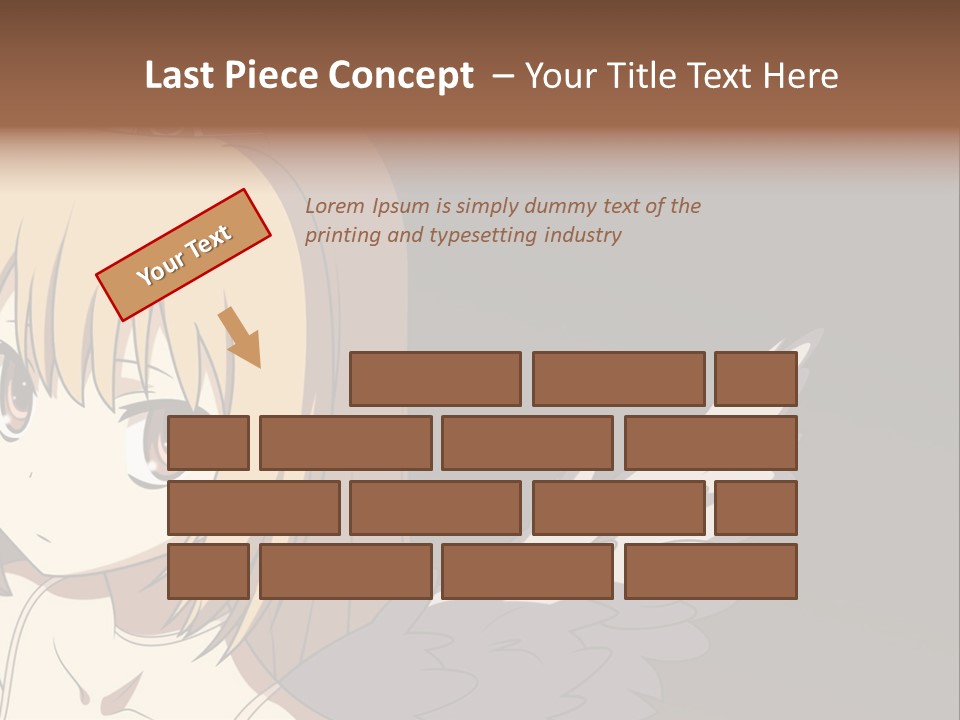 A Girl With Angel Wings And A Tiara On Her Head PowerPoint Template