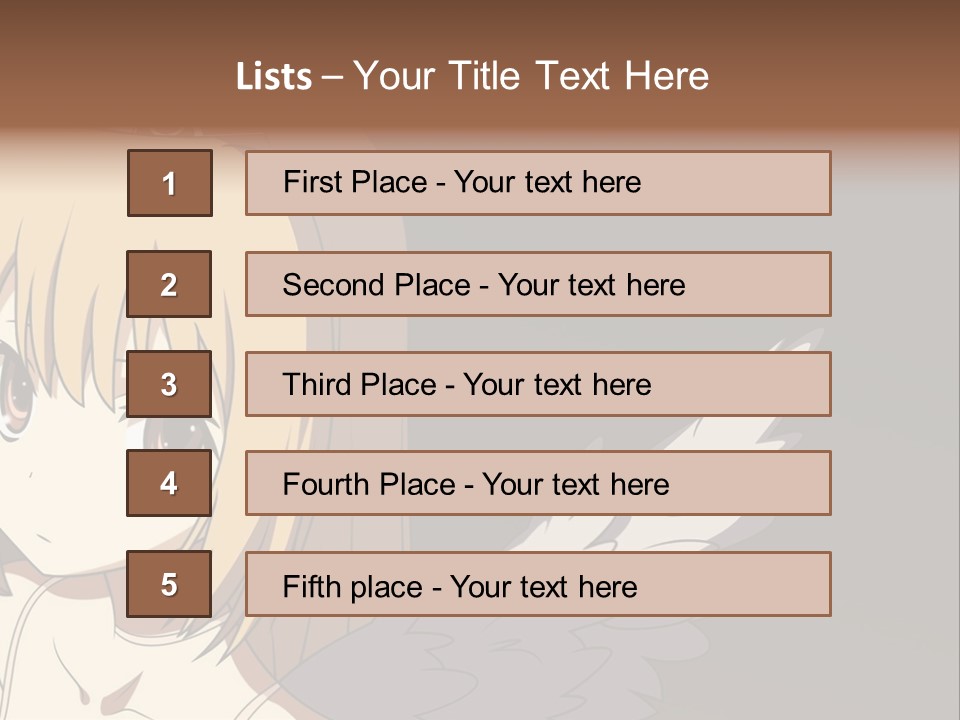 A Girl With Angel Wings And A Tiara On Her Head PowerPoint Template