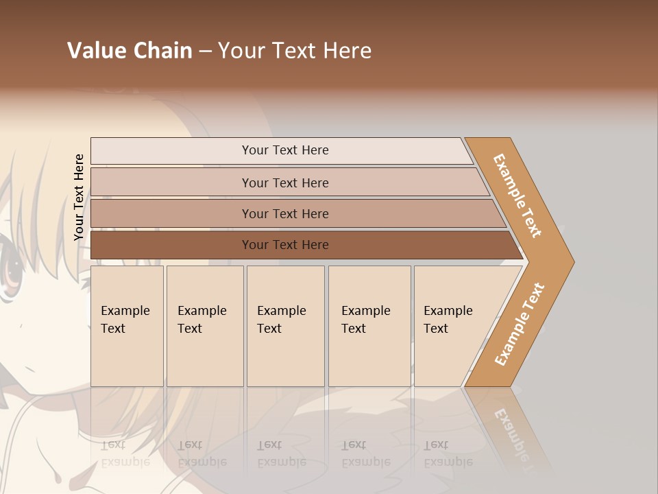 A Girl With Angel Wings And A Tiara On Her Head PowerPoint Template