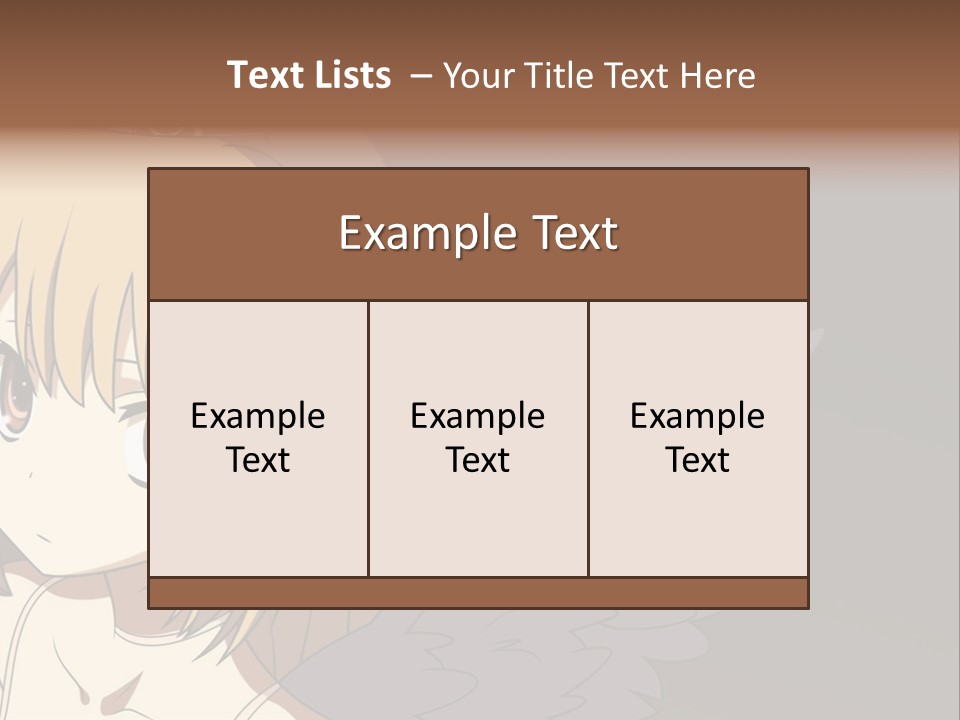 A Girl With Angel Wings And A Tiara On Her Head PowerPoint Template