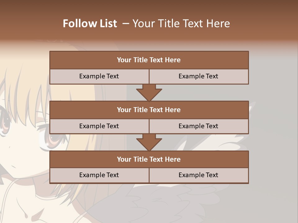 A Girl With Angel Wings And A Tiara On Her Head PowerPoint Template