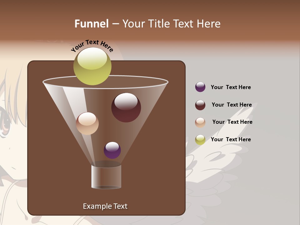 A Girl With Angel Wings And A Tiara On Her Head PowerPoint Template