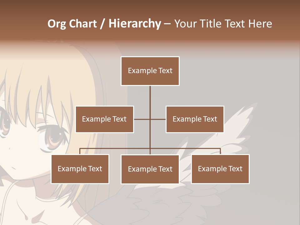 A Girl With Angel Wings And A Tiara On Her Head PowerPoint Template