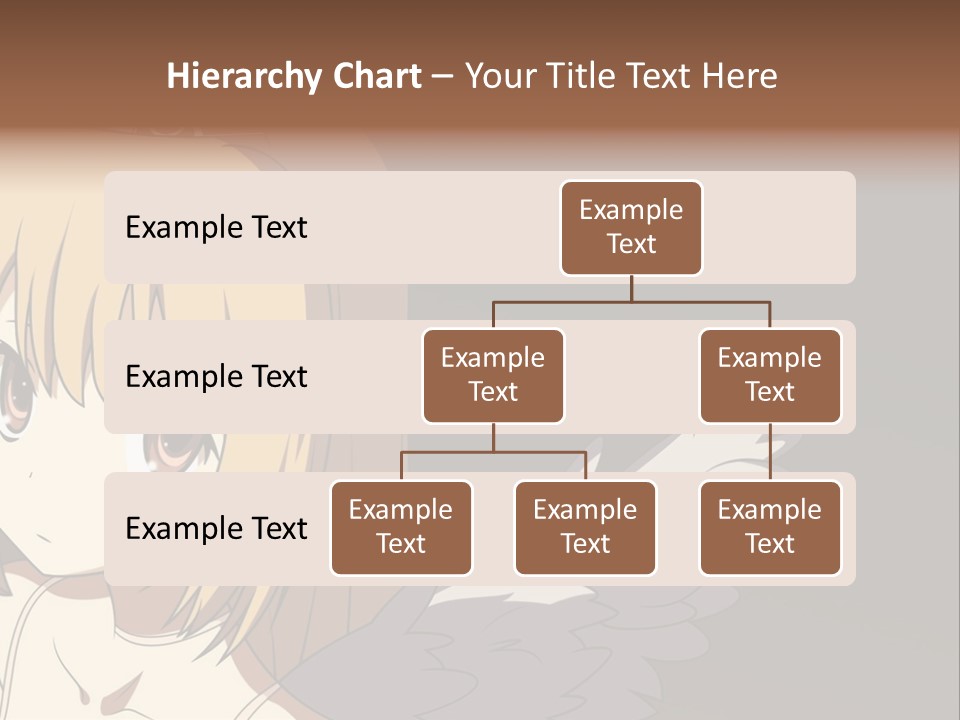 A Girl With Angel Wings And A Tiara On Her Head PowerPoint Template