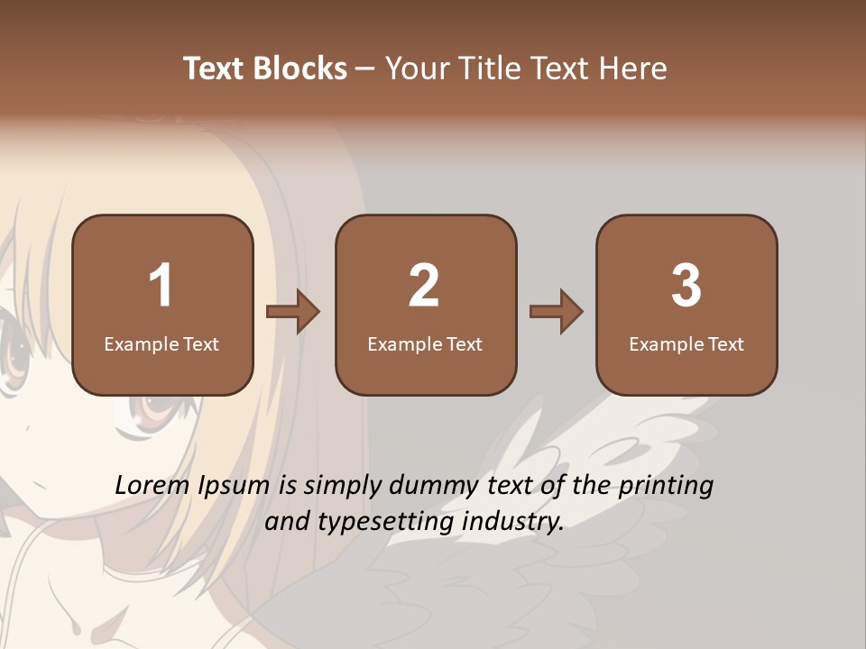 A Girl With Angel Wings And A Tiara On Her Head PowerPoint Template