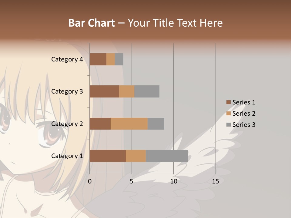 A Girl With Angel Wings And A Tiara On Her Head PowerPoint Template