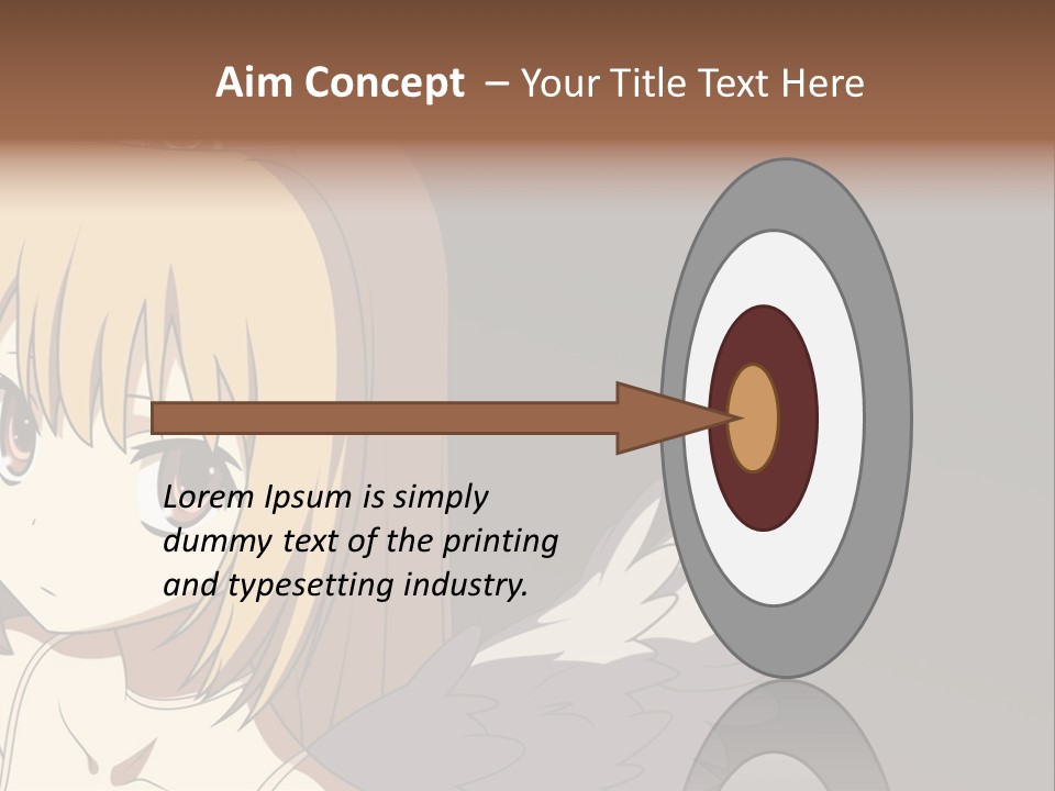 A Girl With Angel Wings And A Tiara On Her Head PowerPoint Template