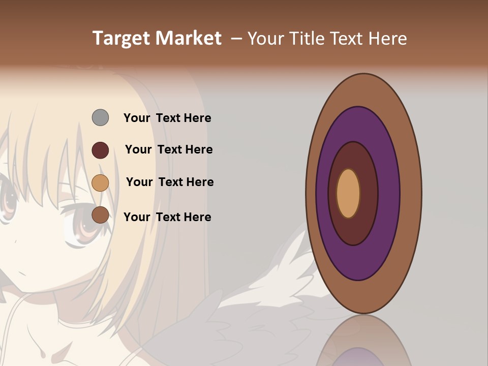 A Girl With Angel Wings And A Tiara On Her Head PowerPoint Template