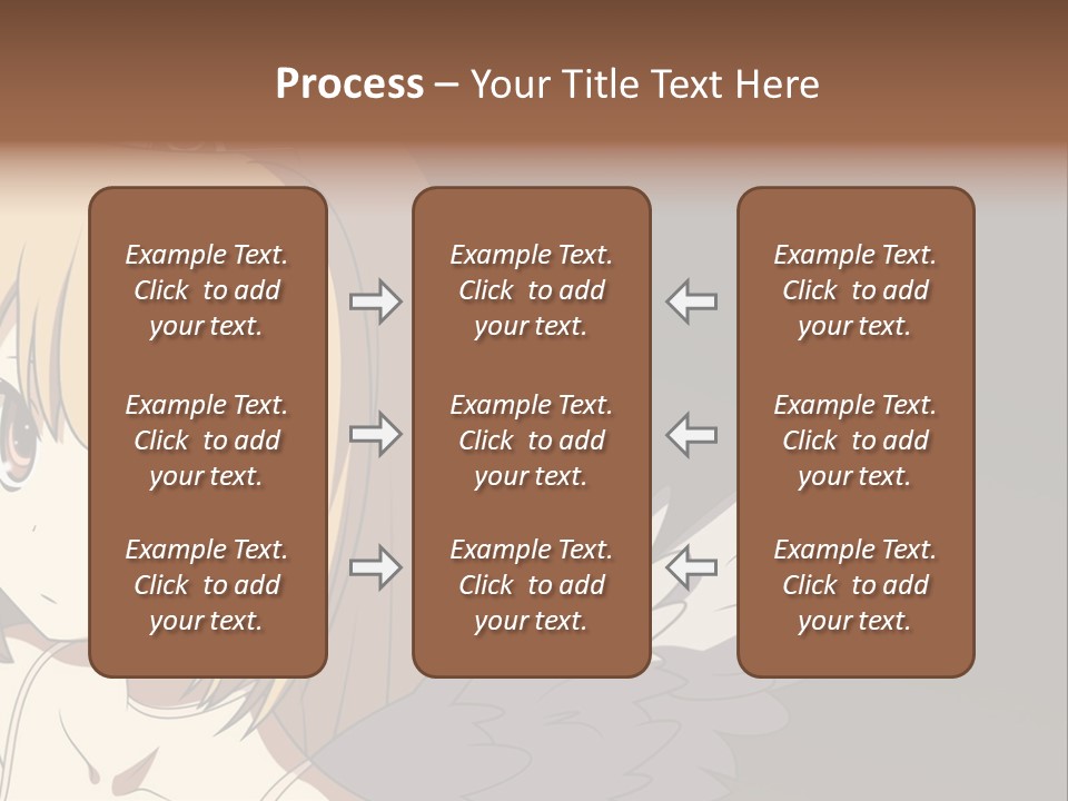 A Girl With Angel Wings And A Tiara On Her Head PowerPoint Template