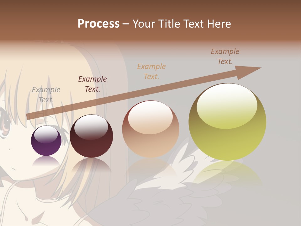 A Girl With Angel Wings And A Tiara On Her Head PowerPoint Template