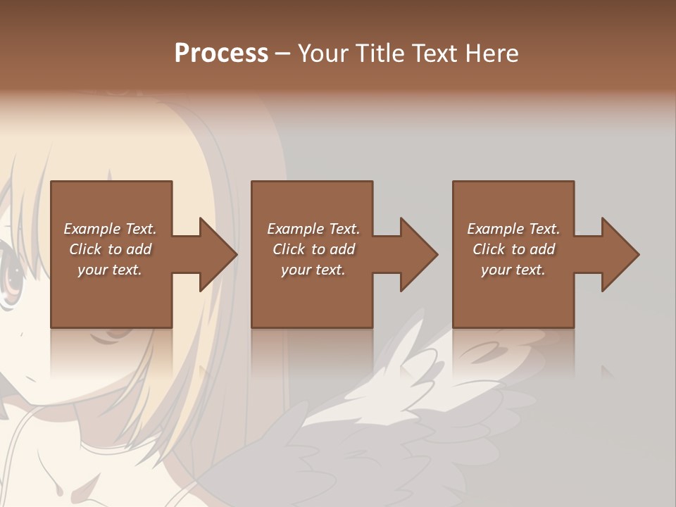 A Girl With Angel Wings And A Tiara On Her Head PowerPoint Template