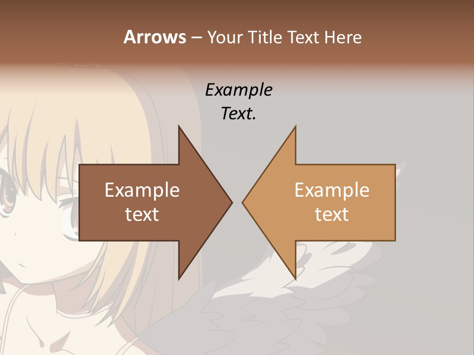 A Girl With Angel Wings And A Tiara On Her Head PowerPoint Template