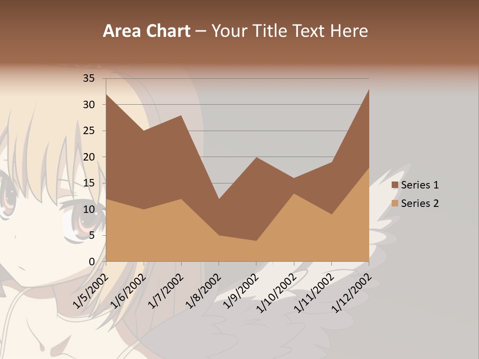 A Girl With Angel Wings And A Tiara On Her Head PowerPoint Template