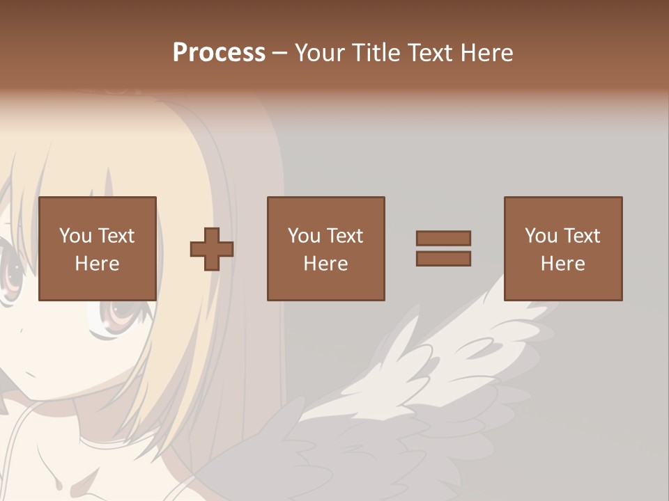 A Girl With Angel Wings And A Tiara On Her Head PowerPoint Template