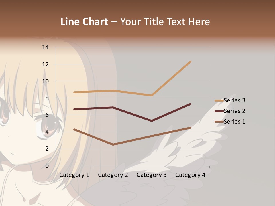 A Girl With Angel Wings And A Tiara On Her Head PowerPoint Template