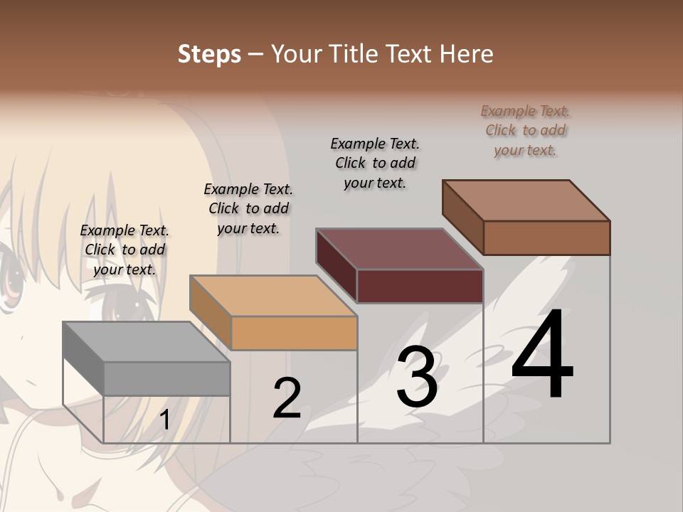 A Girl With Angel Wings And A Tiara On Her Head PowerPoint Template